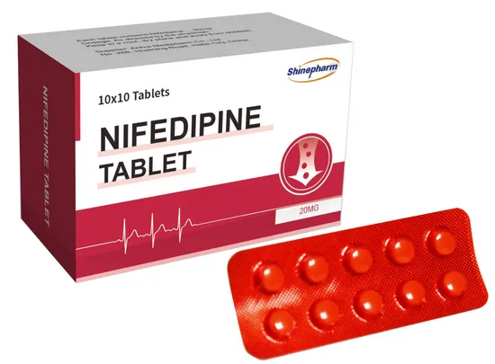 Excellent Cardiovascular Remedy Nifedipine Tablet 20mg Shinepharm 