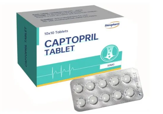 Shinepharm Cardiovascular Remedy Captopril 50mg Tablet 