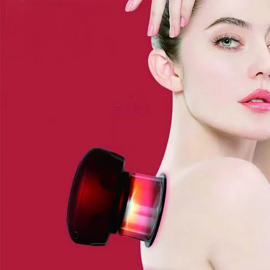 Cordless Intelligent Body Guasha Healthy Infrared Therapy Vibration Vacuum Suction Mini Cupping Massager with LCD Display Portable Chinese Medical 